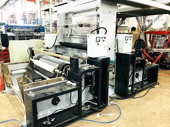 Prominent and Well Made ABA 3layers Biodegradable Polyethylene Polythene Film Blown Extruder