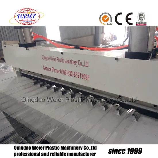 Transparent PVC Pet PC Corrugated Roofing Sheet Manufacturing Production Line