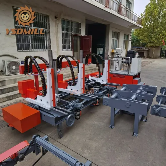 China Vertical Band Saw Machine with Wood Cutting Sawmill Automatic Log Carriage