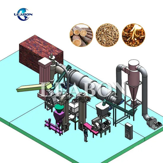 CE 1000-1500kg/H Woodworking Biomass Pine Oak Beech Wood Sawdust Pellet Making Machine Press Manufacturer Production Line