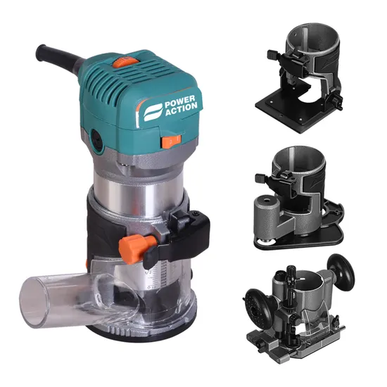 Electric Modular Woodworking Trimmer Hollowing Machine Trimming Slotting Tool Portable Carving Wood Router