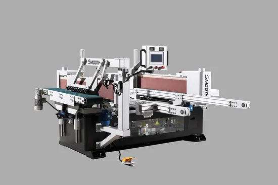 Double-Side Profile Drum Sander Machine with Soft Sanding Pad