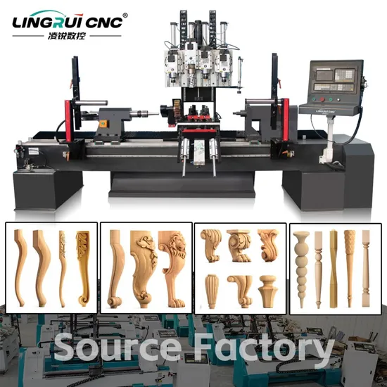 China Hot Selling Wood Torno De Madera Automatic Lumber CNC Furniture Leg Carving Machine CNC Wood Lathe Machines for Making Wood