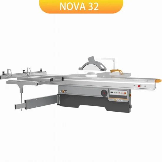 ZICAR 45 90 degree woodworking cabinet panel saw sliding table saw machine with CE certification