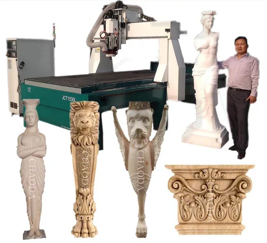 EPS Foam Block CNC Cutting Machine / 4 Axis 3D CNC Milling Machine for Styrofoam, PU, Polystyrene, Polyurethane