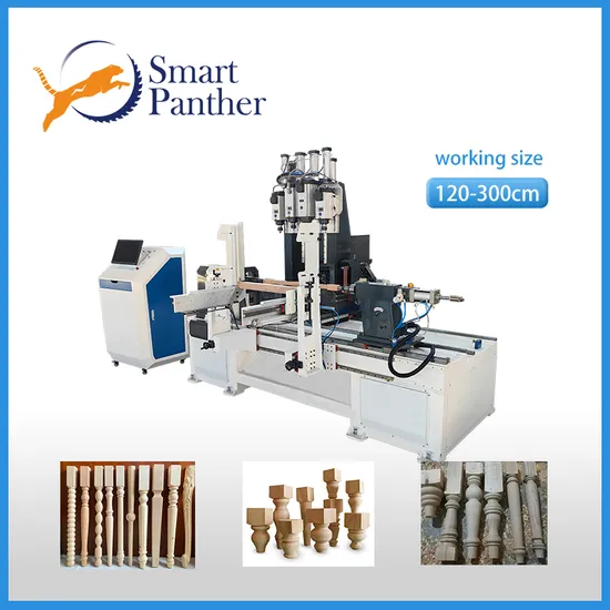 SP1203-4 Turning & milling CNC woodworking lathe machine for wood chair leg