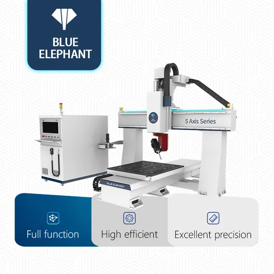 Hot Promotional 5 Axis CNC Router with Two Tables for 3D Sculpture