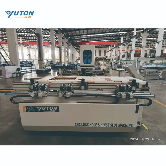 Yuton CNC Door Lock Slot & Hinge Hole Mortise Machine