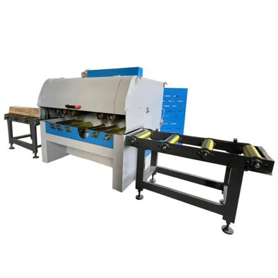 Square Wood Cutting Table Circular Sawmill Multiple Blade Rip Saw Machine
