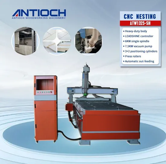 High-Speed Single Spindle CNC Nesting CNC Router with Easy Servo Motor