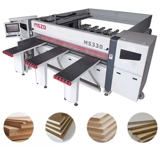 Woodworking 3800mm High Precision Full Automatic Horizontal MDF Plywood Boards Cutting CNC Computer Beam Saw Machine