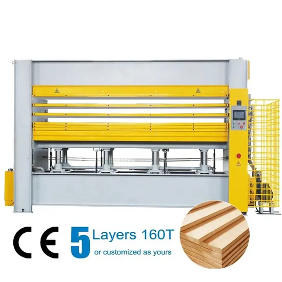 Woodworking Multi Layers Hydraulic HPL Lamination Laminate 120t Wooden Door Wood Veneer Plywood Hot Press