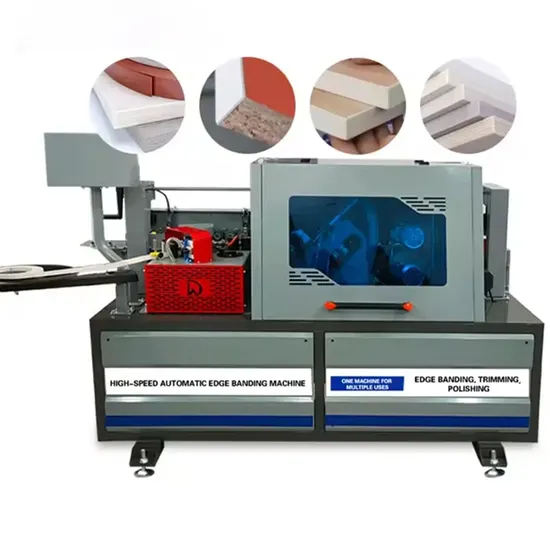 Woodworking Small Compact Size MDF Board Wood Furniture Edge Bander Machine Full Automatic PVC Edge Banding Machine