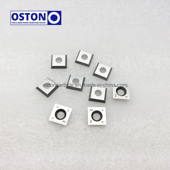 14.3X14.3X2.0mm 30 Deg Wood Turning Carbide Cutters Reversible Carbide Knives Standard Size Stock in Large Quantities