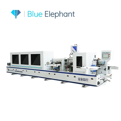 Blue Elephant China Woodworking Furniture MDF Board Woodworking Automatic PVC Edge Banding Machine