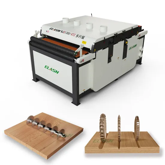 Automatic Woodworking Plank Multiple Rip Saw Wood Slitting Machine