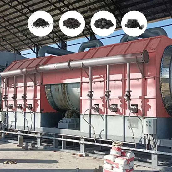 Bntet High Efficiency Horizontal Continuous Carbonization Furnace Stoves Organic Charcoal Line Using Carbon Fiber Coffee Grounds Rice