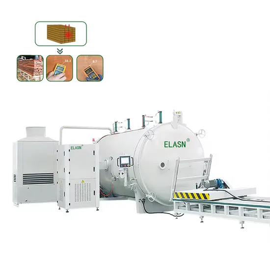 Elasn Drying Machine Vacuum Wood Dryer Kiln High Frequency Hardwood Timber Drying Machine for Sale 4cbm