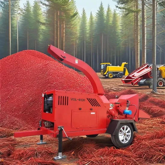Wood Chipper with CE Heavy Duty Wood Chipper Shredder Factory Supply Commercial Large 102HP Engine Drum Branch Crusher