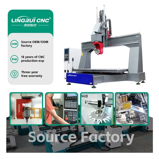 Lr CNC Handcraft Making Panel CNC Machine Wood Door Production Line Rotary Engraving Wood 3D 5 Axis CNC Router Machine