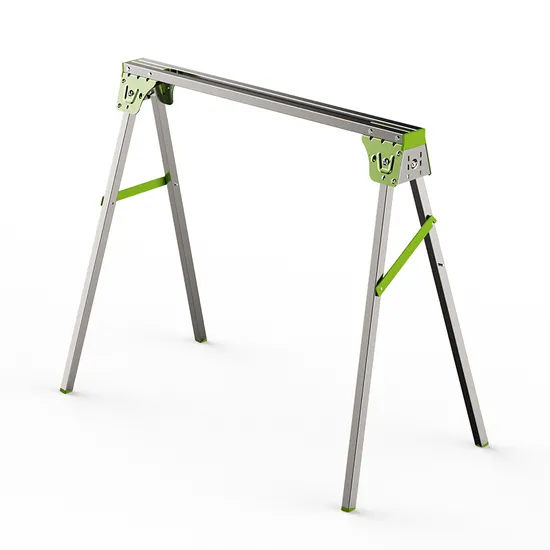 Good Quality Portable Manual Tool Metal Easy Folding Sawhorse for Wood Wroking