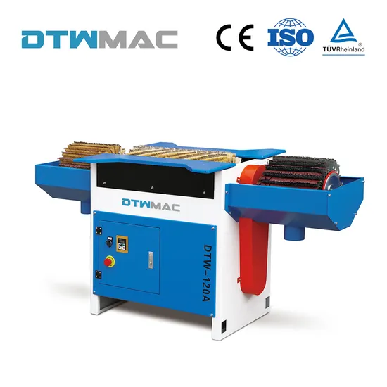 DTWMAC DTW-120A Woodworking Machinery Wood Sander with 3 Drum Rollers
