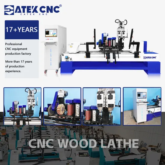 Ck-1530-8t Woodworking Stairs Legs Multi-Cylinder Linkage Automatic Feeding CNC Wood Lathe Machine Factory Price