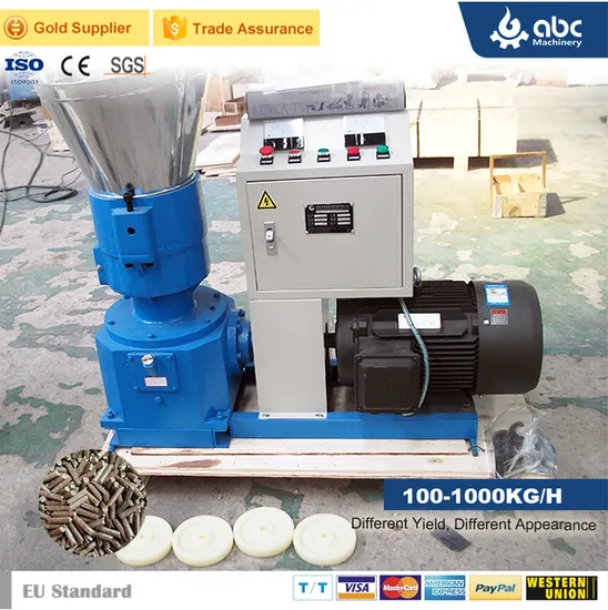 Best Reputation Electric Diesel Small Flat Die Sawdust Pto Mini Pellet Mill for Making Wood, Biomass, Straw Homemade Pellets Mvkf