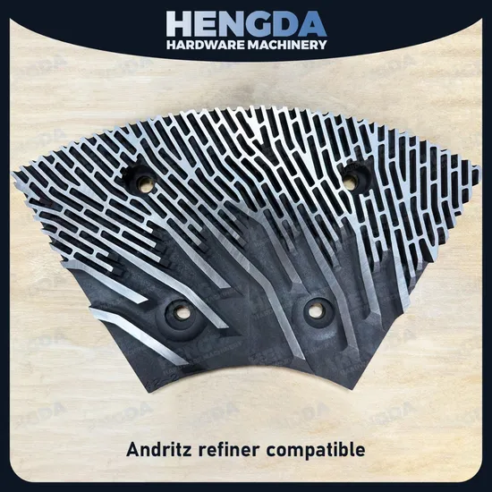 Durable Refiner Plate Defibrator Segment Fillings for MDF Refining