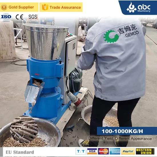 2023 Hot Sale Diesel Small Mini Flat Die Sawdust Pto Electric Pellet Mill for Making Wood, Biomass, Straw Homemade Pellets Djsk