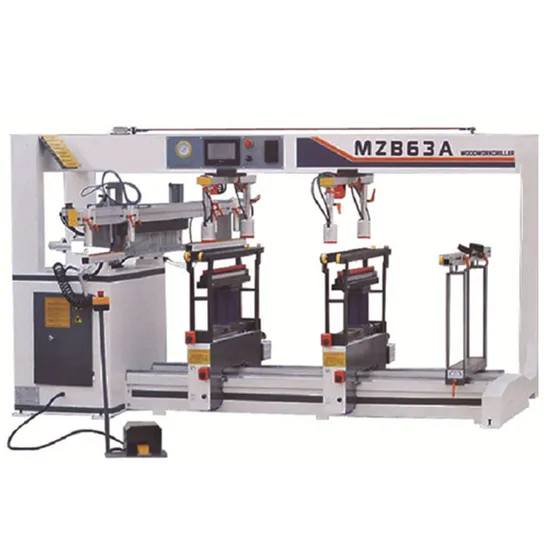 Automatic Three Lines Multi Spindle Drilling Plywood Board Machine