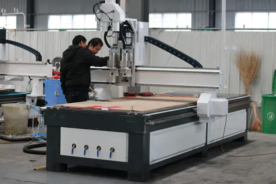 3 Axis 4 Axis 3D Double Heads Spindle Pneumatic Tool Changer CNC Router Machine Woodworking Carving Wood Router CNC Milling Machine for Wood Industry