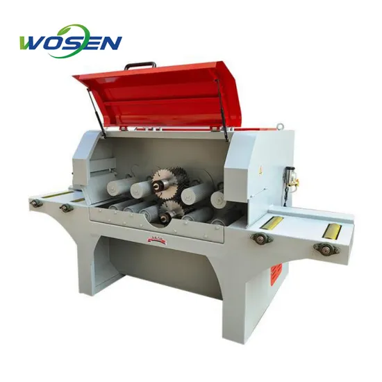 Square Timber Block Cutting Multiple Blade Gang Rip Saw Machine
