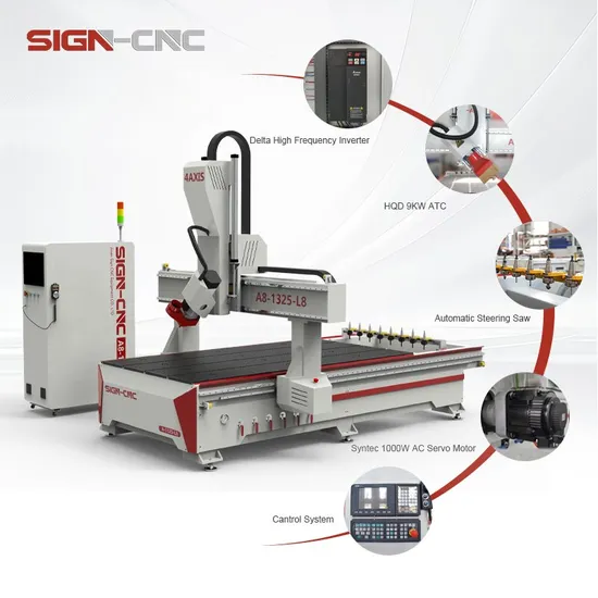 Wholesale 4 Axis 1325 Atc CNC Router for 3D Wood and MDF Engraving