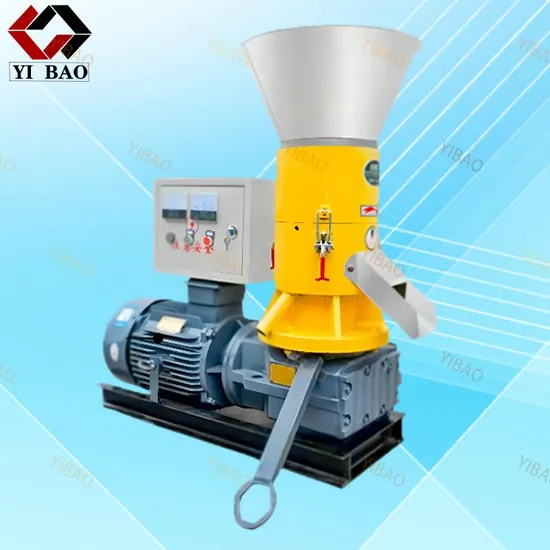 Factory Electricity Pto Diesel High Efficiency Flat Die Rice Husk Biomass Wood Pellet Mill