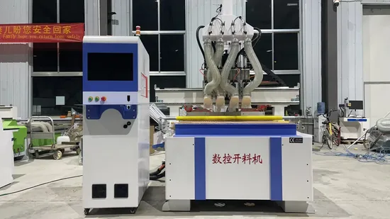 1328 4 Head Auto Tool Change Multi Process 4 Spindles Wood Door Furniture Wood Atc CNC Router Machine
