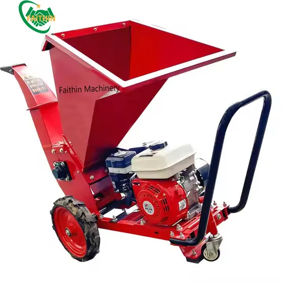 New Design Wood Crusher Gasoline Trailer 100mm Chipping Diameter Wood Chipper Shredder Machine