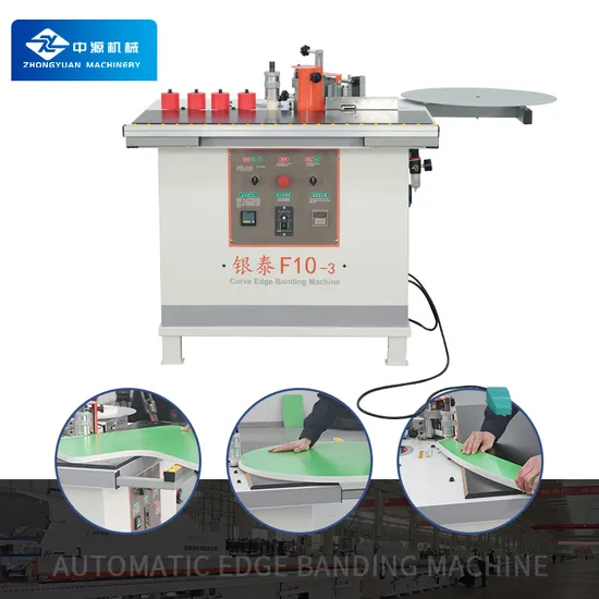 China PVC Manual Arc Swing Arm Edge Bander Wood Curved Edge Banding Machine for Panel Furniture