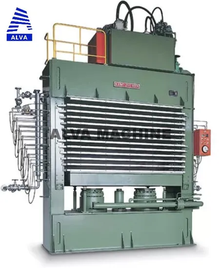 China Alva Plywood Machine Woodworking Melamine Laminating Plywood Hydraulic Hot Press Machine for Woodworking Machinery