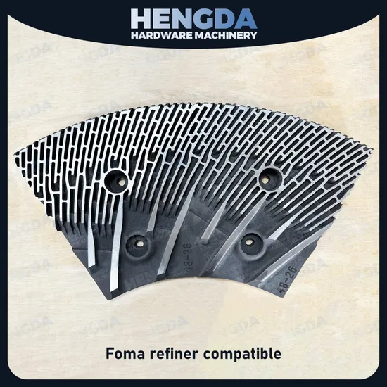 Energy Efficient Refiner Spare Parts Fillings Defibrator Blade for MDF Refiner