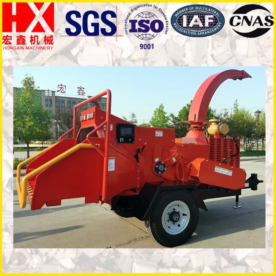 Heavy Duty Professional Hydraulic Tree Branch Log Chipper Shredder Industrial Wood Chipper Price