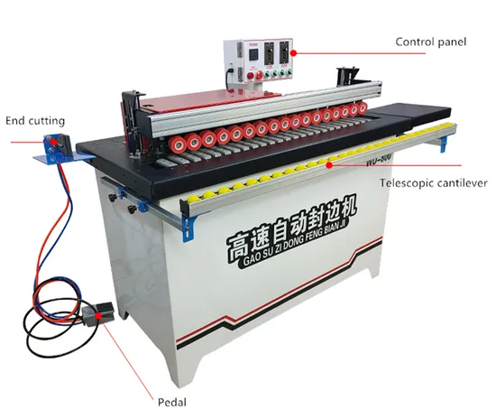 Small Manual Edge Banding Machine CNC Woodworking Board Home Portable Special-Shaped Automatic Curved and Straight Edge Banding and Trimming Machine Edge Bander