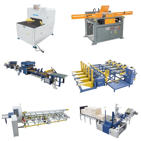 Custom Woodworking Automatic Wood Pallet Cutter Notcher Corner Rounder Nailer Stacker Machine