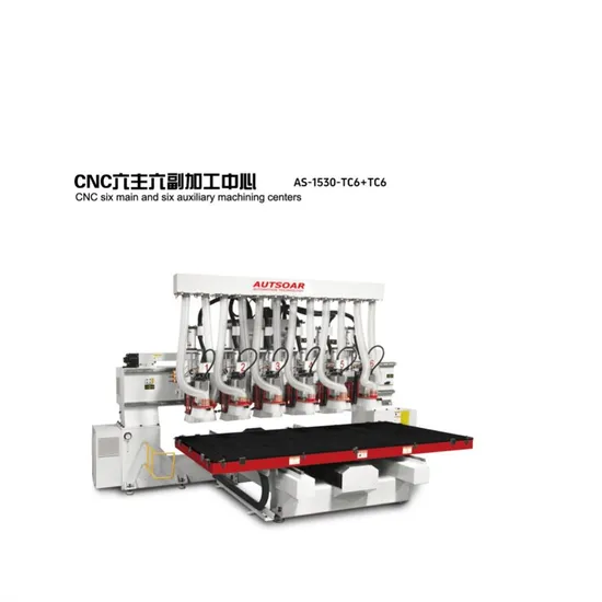 New Design of CNC Engraving Machine with Six Main and Six Auxiliary Machining Centers, High-Quality CNC Router CNC Machine Woodworking Machinery