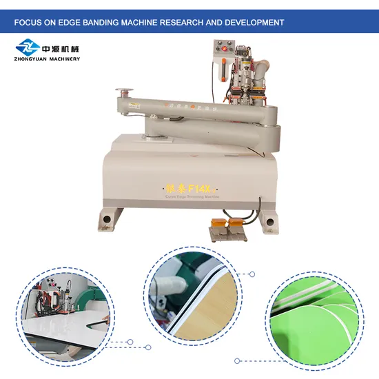 Automatic Woodworking Cabinet Double Trimming Corner Rounding Wood Edge Banding Machine