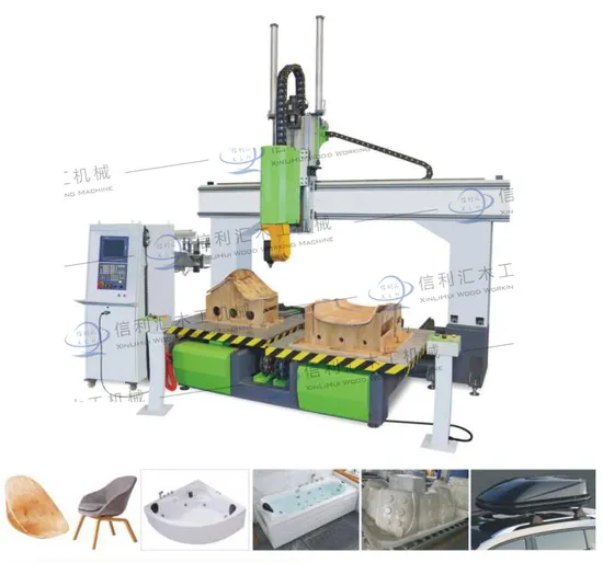 Customized Working Size Five Axis CNC Router Machine Carving Car Foamstyro Foam Wood Metal CNC Machine The Mold Processing Center Manufacturer Aerospace