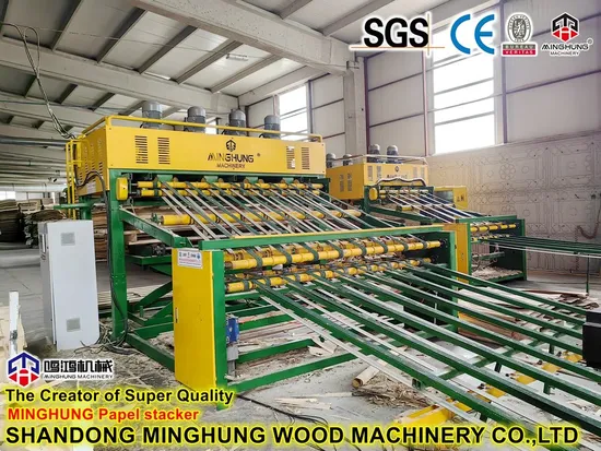 Veneer Stacker for Vacuum Sorting Plywood Veneer Core