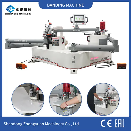 Double Rocker Arm Folded Arm Curve Edge Bander Machine