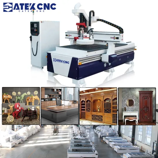 Ck-1325-a Carrousel Type Fully Automatic Tool Change Multifunction Carving/Engraving Cutting Milling CNC Wood Router