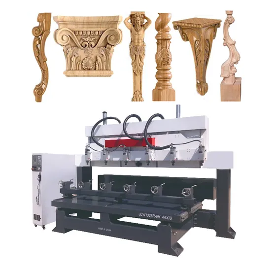 4 Axis CNC Router 8 Head / 4 Axis CNC Wood Engraving Machine